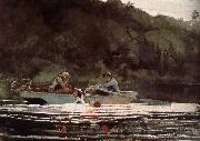 Winslow Homer The final hunting trip Sweden oil painting artist